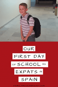 Expat Story Kids First Day School in Spain